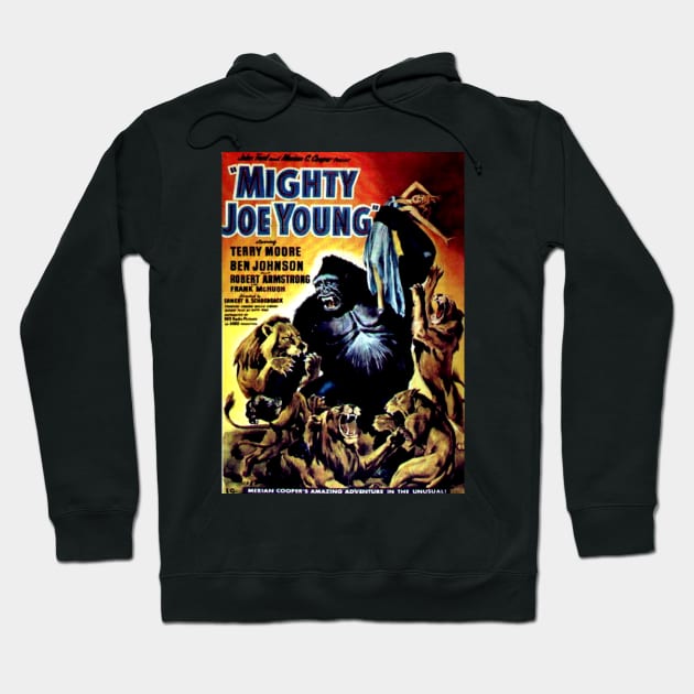 Classic Kaiju Monster Movie Poster - Mighty Joe Young Hoodie by Starbase79